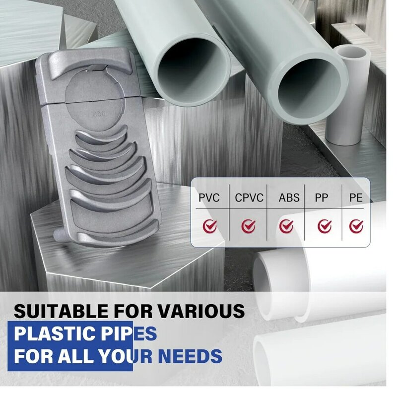 PVCパイプ用プロフェッショナルチューブリーマー、6種類のサイズのセット: 1 1/4インチ-4インチ、効果的、1000個