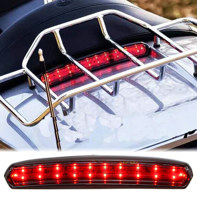Rear Tour-Pak Lid Light for Harley Electra Glides CVO Road Glides 2014-2020 Motorcycle LED Trunk Turn Signal Brake Lamp Smoke
