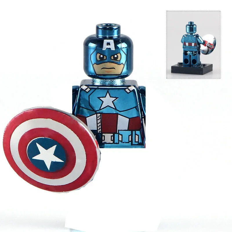 PG1257 PG1258 supereroe Spider-Man Iron Man Terminator placca giocattolo mattoni assemblaggio bambola Building Blocks regalo di compleanno
