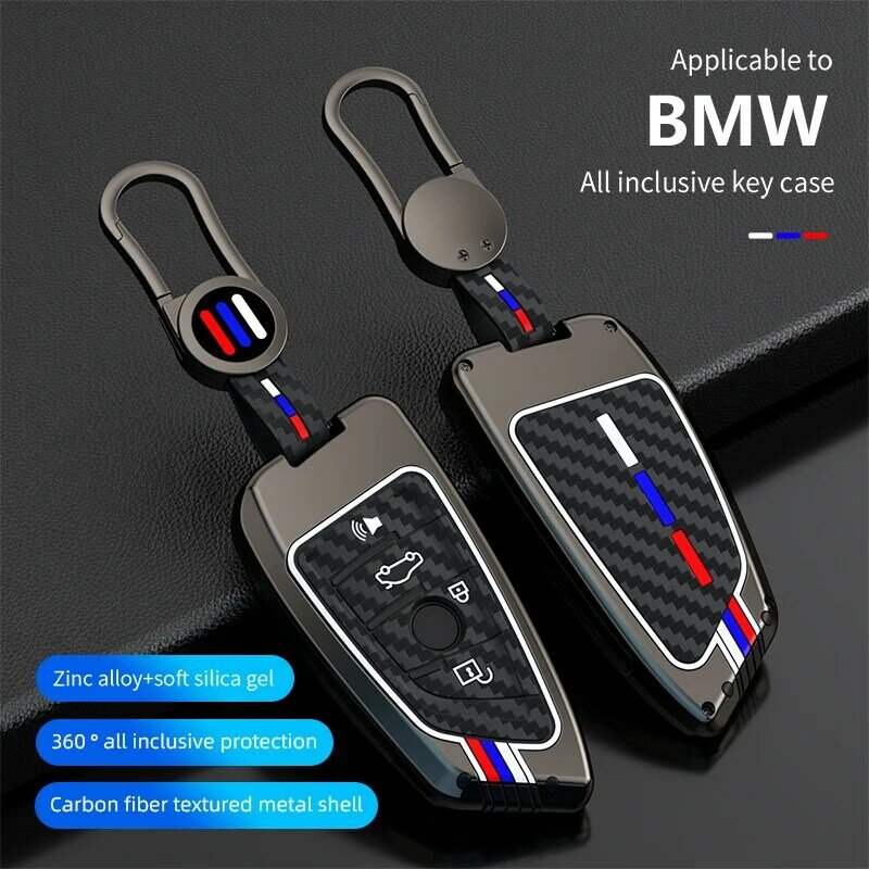 Zinc Alloy Car Key Case Cover for BMW X1 X3 X4 X5 F15 X6 F16 G30 7 Series G11 F48 F39 520 525 f30 118i 218i 320i Car Accessories