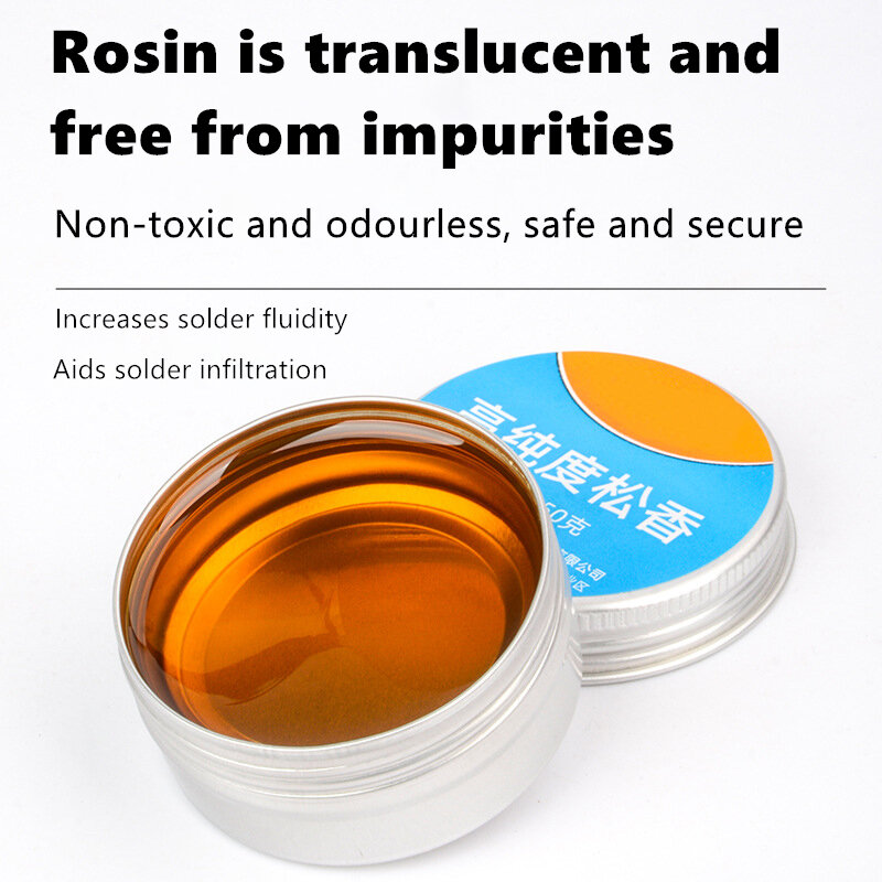 Rosin Solder Paste 30/50/100G ความบริสุทธิ์สูง Solid ฟลักซ์บัดกรีดีบุกไฟฟ้าเหล็กเชื่อมน้ำมันประสานสำหรับซ่อมอิเล็กทรอนิกส์