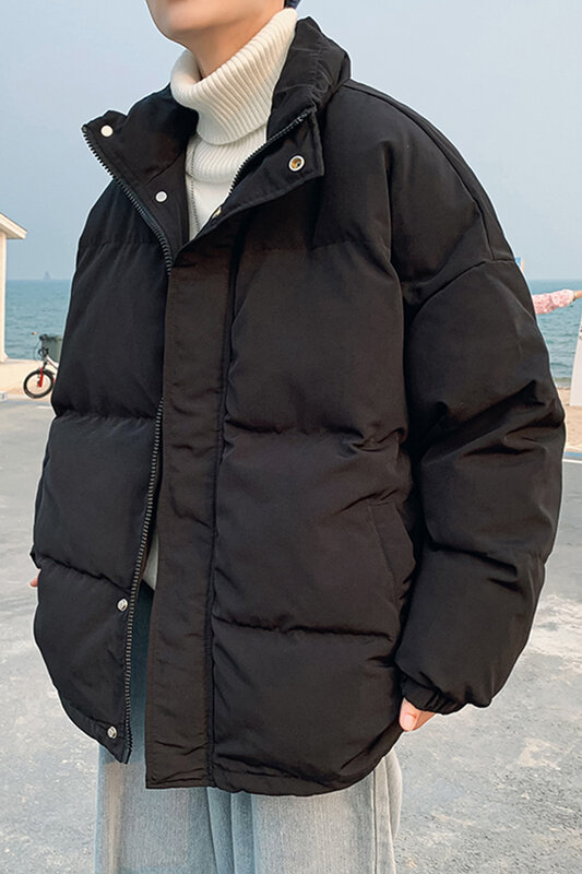 Jaqueta masculina monocromática varsity, parkas para outono e inverno, marca masculina, novo estilo, G32, 2023
