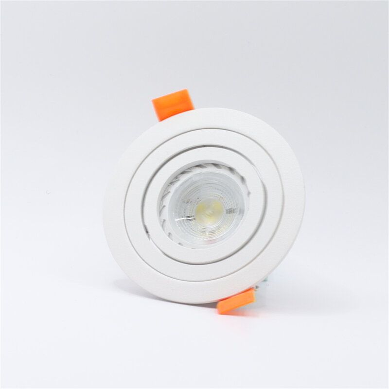 Iluminação LED de Teto Cortar Downlight, Fixture Frame, Fábrica Atacado, GU10, MR16, GU5.3, 70mm