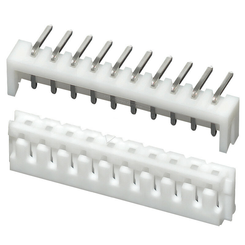 50PCS / LOT EH connector EH2.54 Curved needle Connector Housing Crimping Terminal 2.54MM Pitch Shell 2P 3P 4P 5P 6P 7P 8P 9P 10P