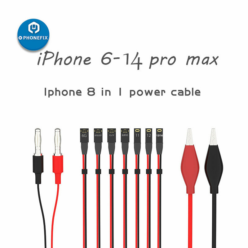 2UUL Cable de prueba de alimentación de línea de arranque Ultra suave para iPhone 6, 7, 8, X, 11, 12, 13, 14 Pro Max, Cable de corriente de activación de la placa base