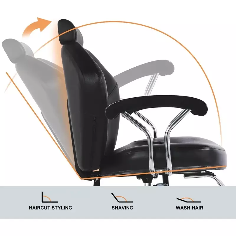 Stylist All Purpose Barber Chair for Barbershop Salon Chair，Comfortable Barber Chair Hydraulic Pump Stylist Chairs for Salon
