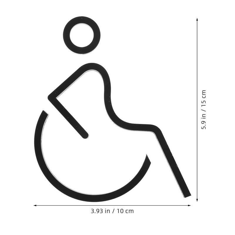 Behinderte Beschilderung Rollstuhl für Toilette Symbol Toilette Zeichen Behinderung Stühle die