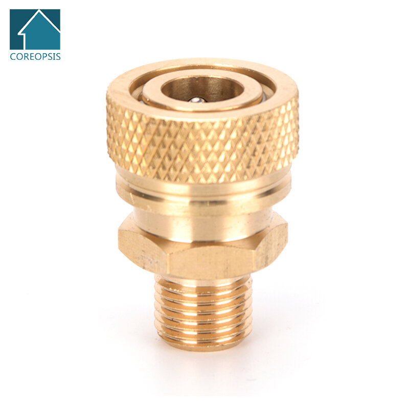 1pc NPT BSPP M10 Thread Quick Disconnect Release  Air Refilling Adapter Coupler Sockets Copper Quick Connect Couplings Fittings