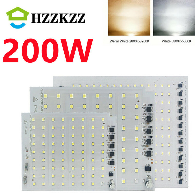 220V Lumen 200W SMD2835ชิป LED Matrix LED COB 10W 20W 30W 50W สำหรับอุปกรณ์เสริมแสง Spotlight Floodlight หลอดไฟ LED DIY