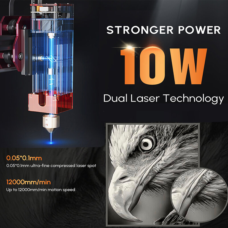 Algo laser DIY Kit Offline-Steuerung Laser gra vierer Telefon 40*40cm Tisch Holz bearbeitung Gravur Schneide maschine Metall Glaskeramik