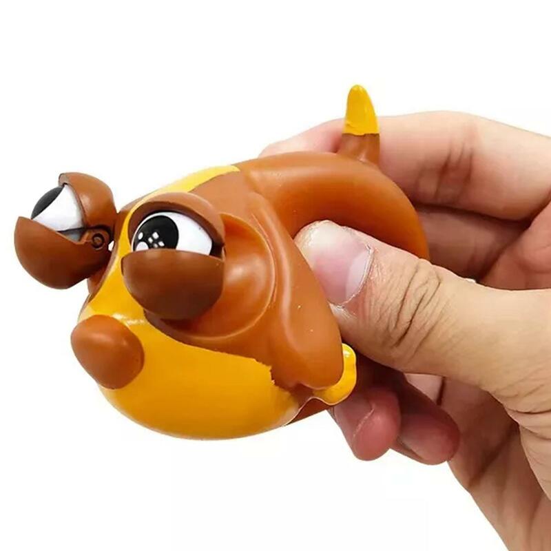 Dog Eye Popping Squeeze Toys Novelty Squinting Dog Popping-Out Eyes Squeeze Toys Kids Antistress Fidget Christmas Party Gifts