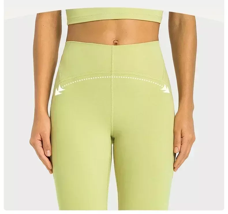 Cytrynowe damskie legginsy sportowe do jogi InStill wysokiej talii siłownia spodnie sportowe odzież Jogging na świeżym powietrzu tenis spodnie treningowe