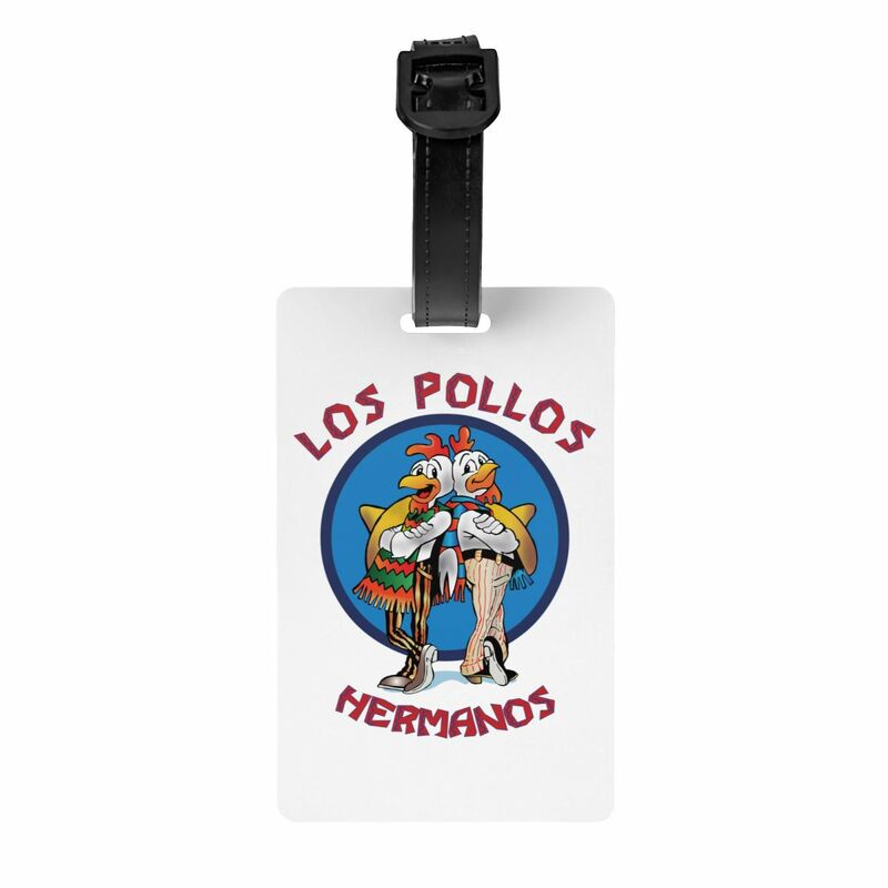 Funny Los Pollos Hermanos Luggage Tags Custom Breaking Bad Baggage Tags Privacy Cover ID Label