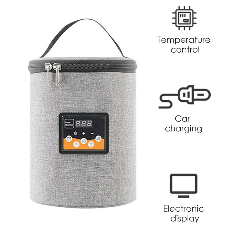 Scaldabiberon per auto 40-60 18W scaldabiberon portatile borsa termica per bevande da viaggio elettrica