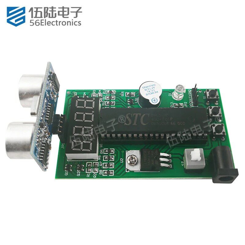 단일 칩 초음파 거리 측정기 DIY 키트, 레이더 반전 용접 부품
