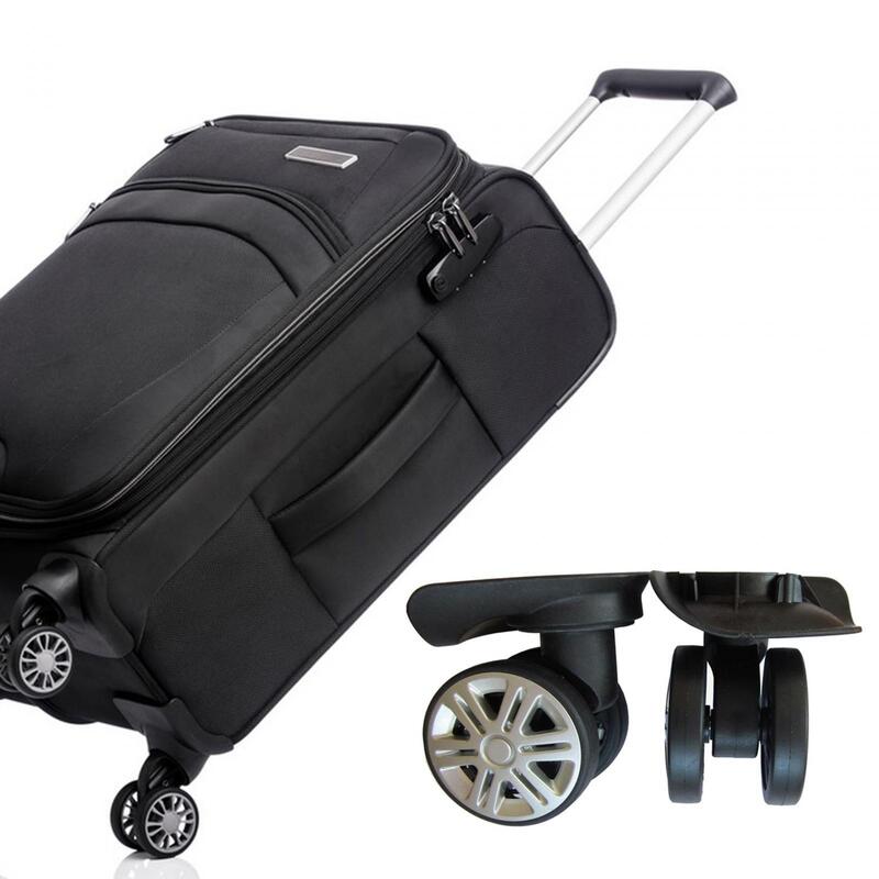 Roda Kastor putar koper 2Pcs, 360 roda pengganti bagasi putar untuk koper bagasi putar untuk Set perbaikan troli