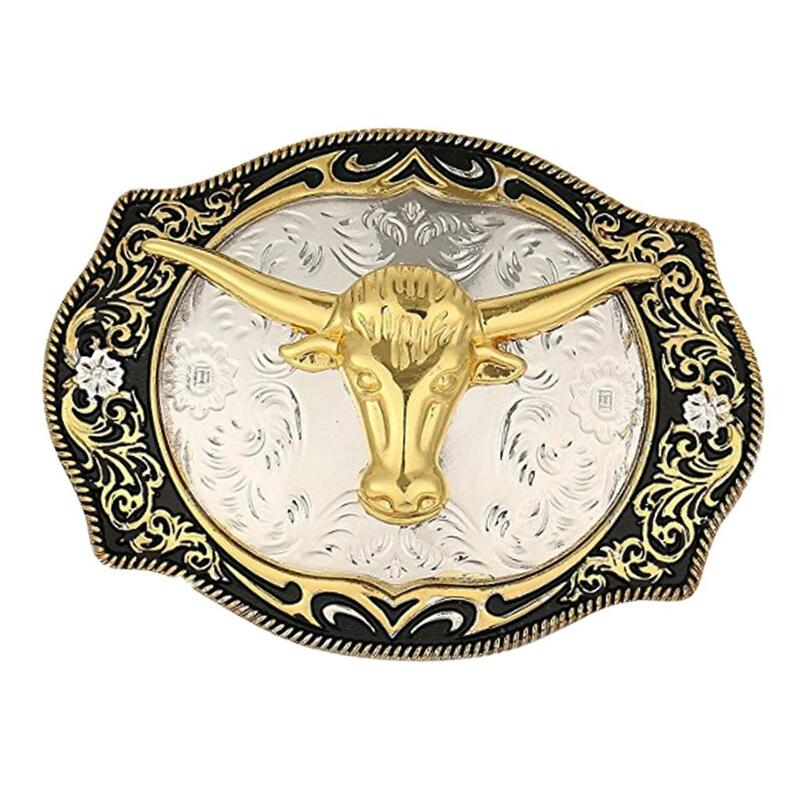 Ceinture décorative vintage, boucles de ceinture Western Cowboy Rodeo, 4.33x3.34 pouces