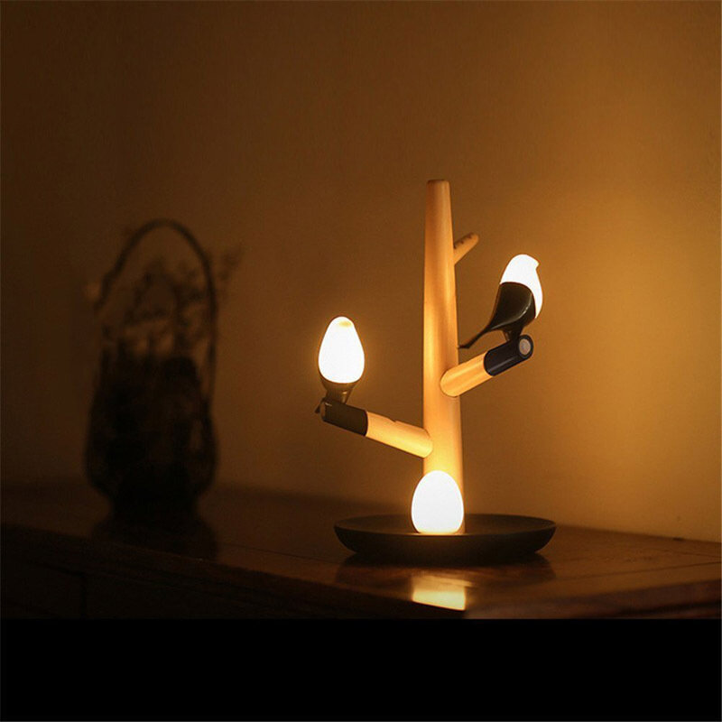 Smart Home piccola lampada da notte, luce d'atmosfera, ricarica a LED, sensore a infrarossi USB, esotico, regalo creativo, nuovo