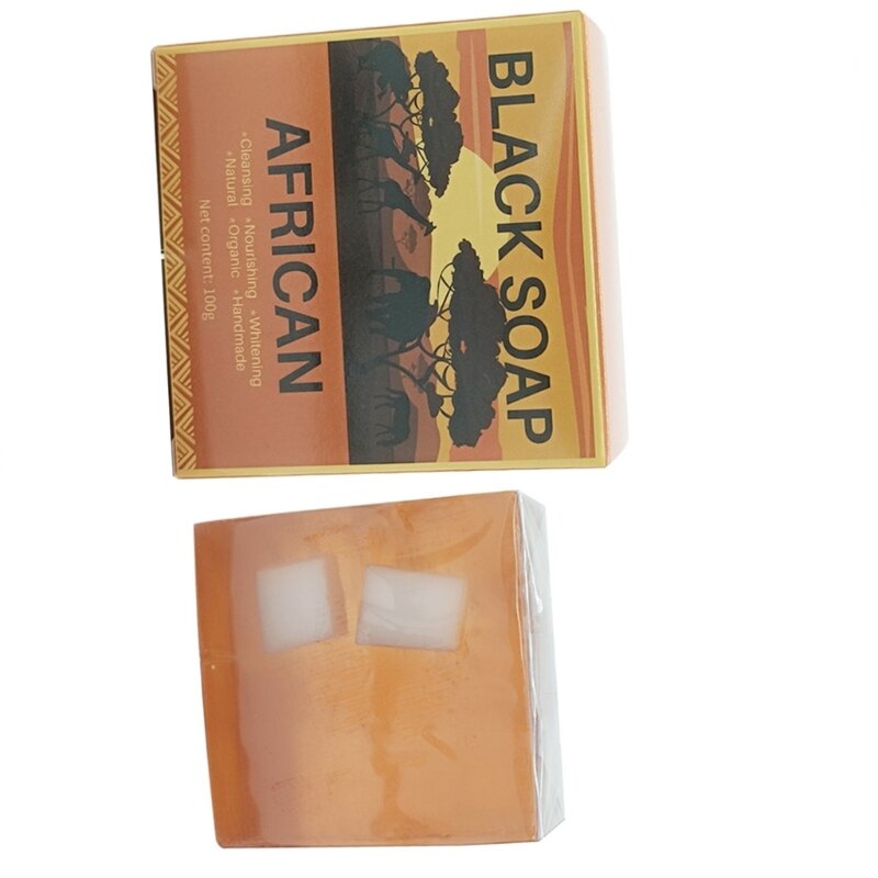 Y1UF Coffee Black Soap Anti Taches Bath Whitening Nourishing Cleansing Coffee Soap