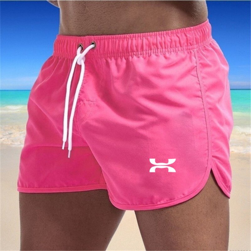 2024 Summer New Fashion Men's Beach Pants Sports Shorts Leisure Fitness Surfing Outdoor Swimming Women's Swim Sexy Slim Fit Cool
