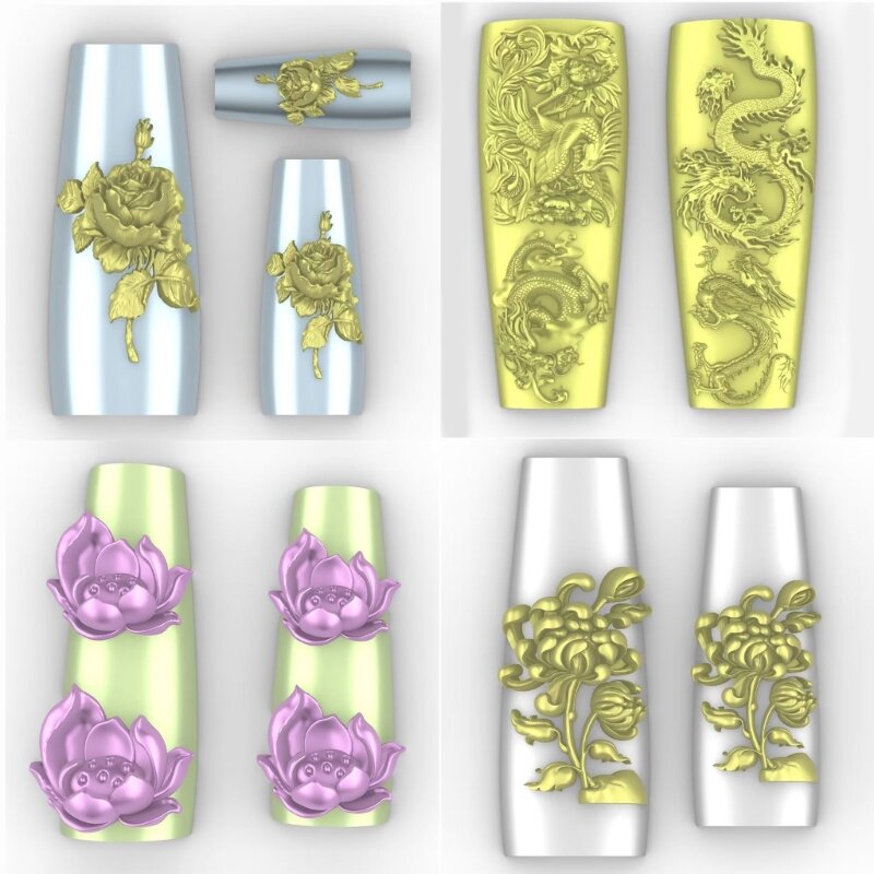 Molde de silicona con relieve de mariposa para decoración de uñas, herramienta de plantilla de uñas, adecuado para manualidades