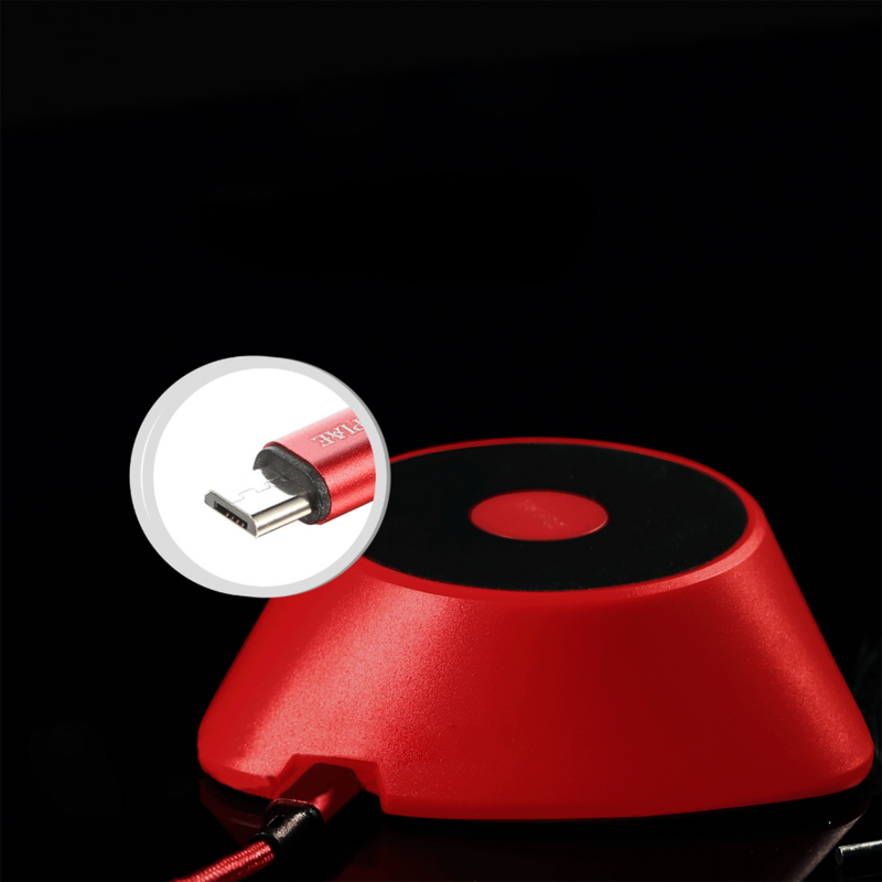 DSPIAE MS-01 CHARYBDIS magnetyczny lakiernik do malowania dekorujący czerwony z MS-R18 magnetycznym wirnikiem 18MM * 10