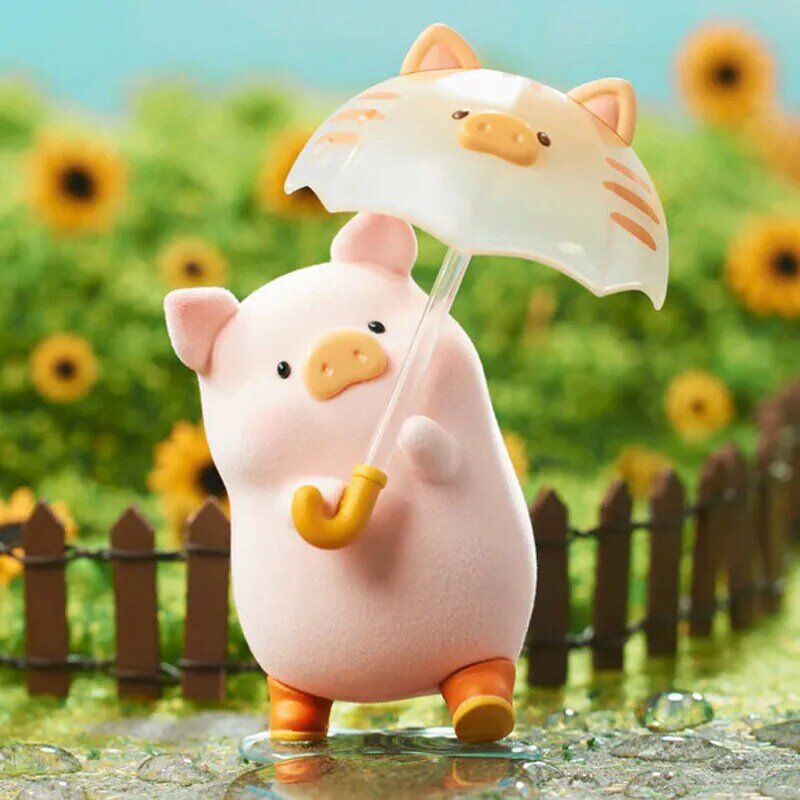 Lulu Pig-caja ciega de la serie de viaje, cerdo enlatado genuino, figuras de acción de Anime, bolsa de adivinación, Caixas Supresas, modelo, regalos de cumpleaños, misterio