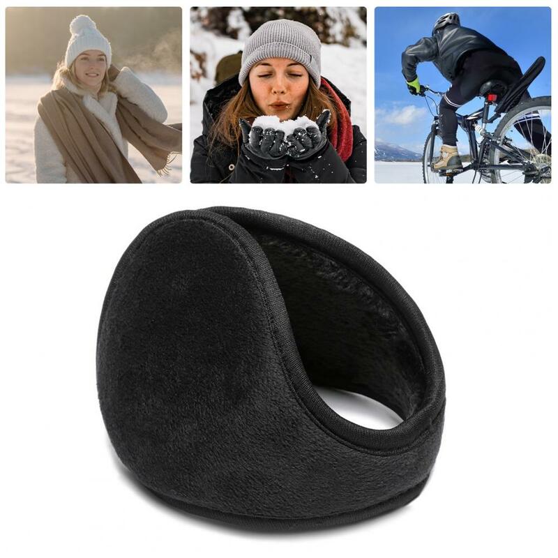 남녀공용 겨울 방풍 라이딩 귀마개, 두꺼운 플러시 안감 포함, 야외 사이클링, 따뜻한 부드러운 겨울