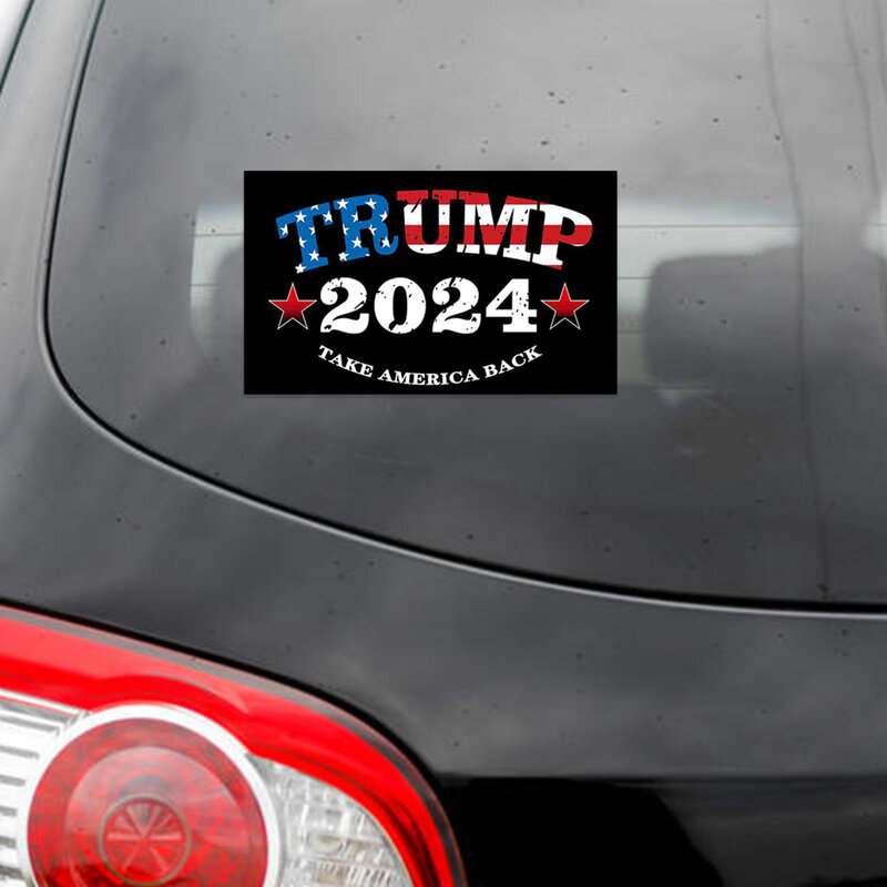 Autocollant «Make America Great Again» en vinyle, 10 pièces, autocollant réfléchissant, drôle, pare-chocs, décor pour voiture, pour les élections impériales, 2024