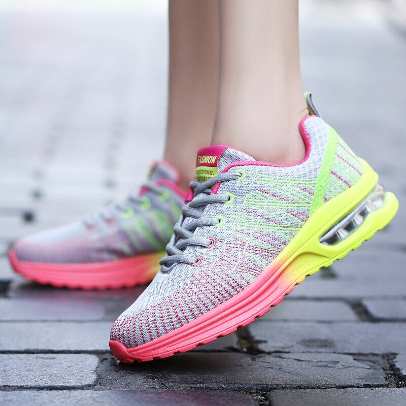 Dames Schoenen Hardloopschoenen Voor Vrouwen Buiten Elastische Jogging Sneakers Luchtkussen Sportschoenen Tennis