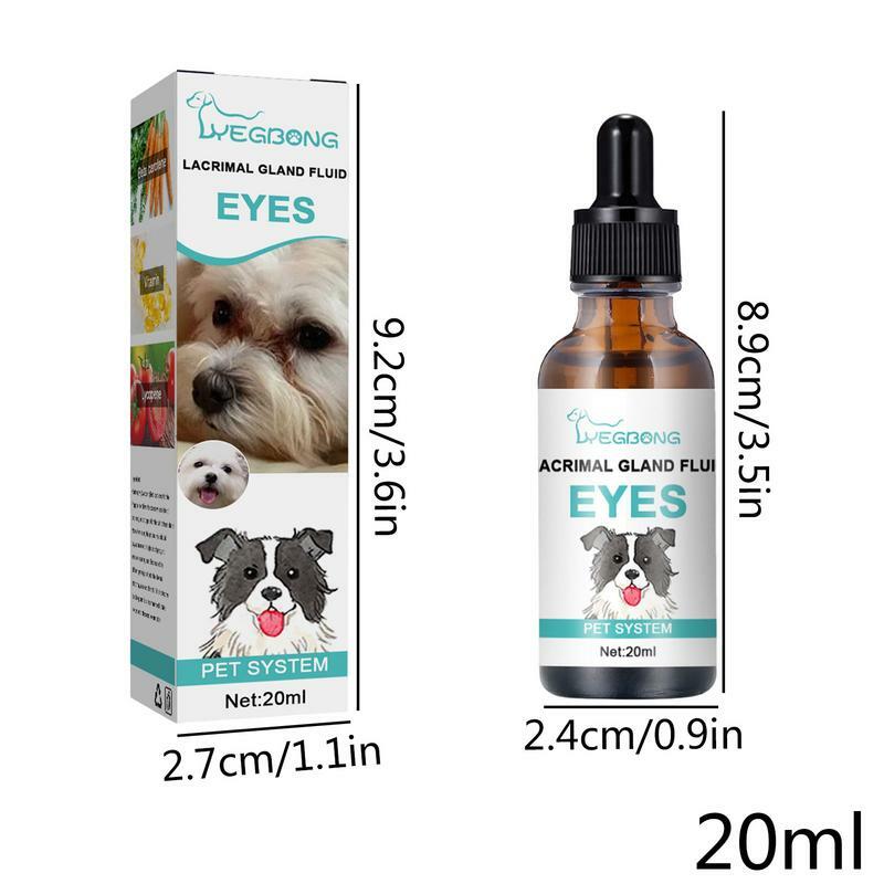 20ml Tear Stain Remover For Dogs Wash Pet Eyedroppings Eye Gum Cleaner Lacrimal Gland Fluid Safe Effect Pet Supplies