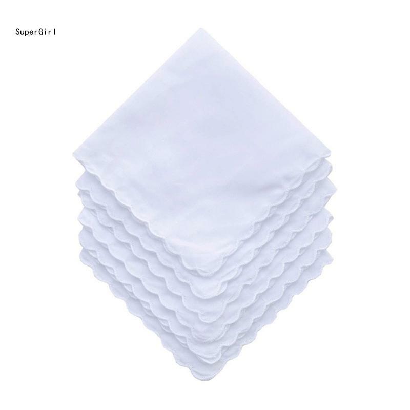 Witte kleur pochet witte zakdoek voor mannen bruiloft zakelijke benodigdheden J78E