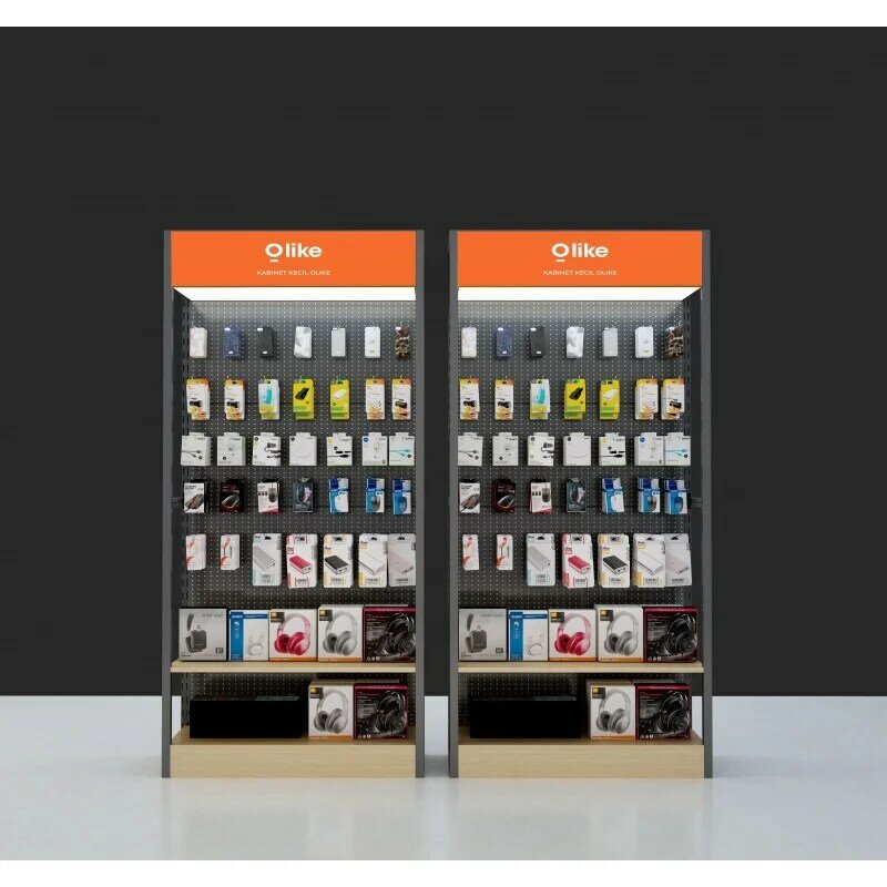 Vitrinas personalizadas para teléfonos móviles, estantes para accesorios de teléfono, precio de fábrica
