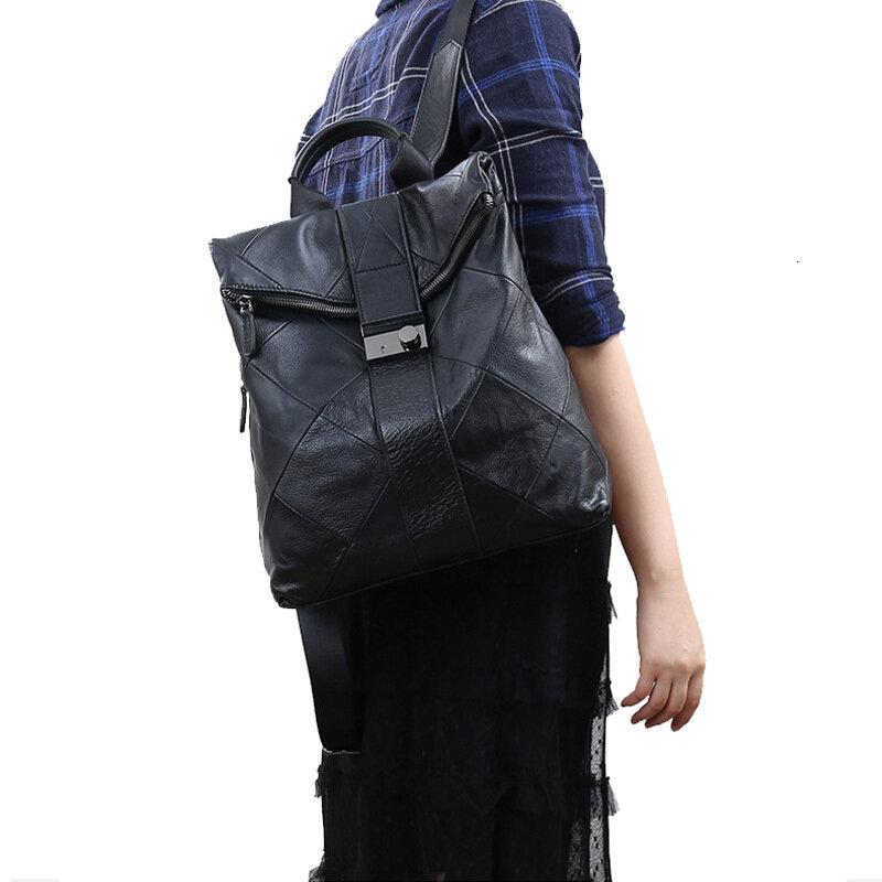 Leather Anti Theft Women Backpack Outdoor Travel Bag Large Capactiy Girl's Schoolbag Daily Knapsack Mochila Feminina Sac A Dos