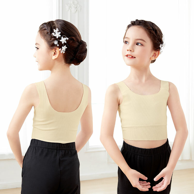 Ballet Tops Girls Dance Vest Tops Dance Underwear Top Ballet Vest Modal Tops For Girls Underwear Flesh Tops