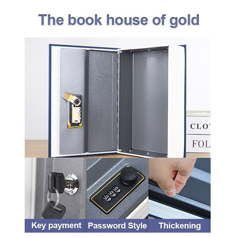 Boek wachtwoord Veilige depositobox, Deposit Box, Safe Deposit Bank, Creative Book Storage Box, Eendelig Dropshipping
