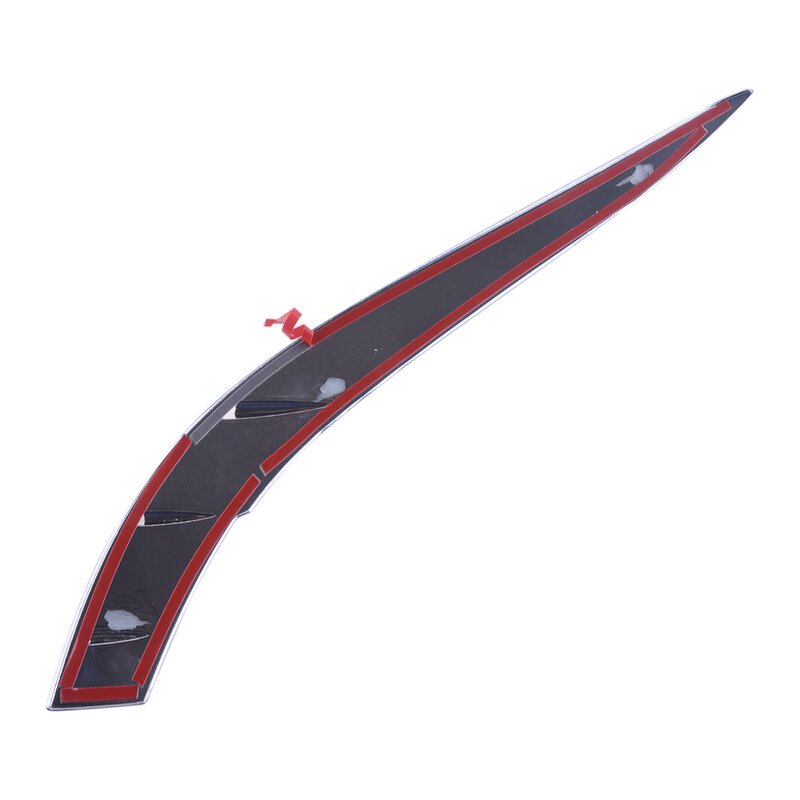 1 세트 테일 라이트 리어 램프 커버 눈썹 눈꺼풀 트림 스트립 장식 실버 크롬 ABS 도요타 Sienna 2021-2022