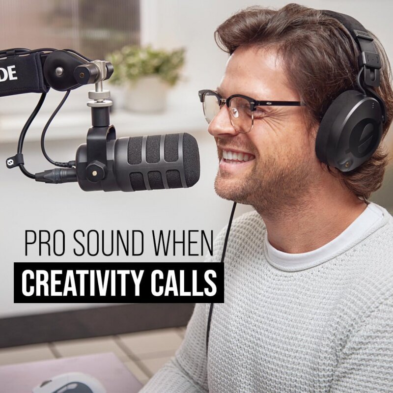 Røde podmic usb vielseitiges dynamisches Broadcast-Mikrofon mit XLR-und USB-Konnektivität für Podcasting, Streaming, Gaming, Musik-Ma