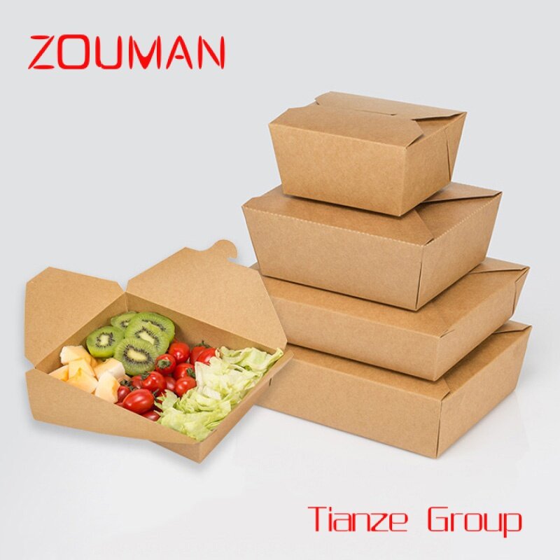 Contenitore per imballaggio alimentare usa e getta scatola per hamburger per insalata di carta per insalata di carta biodegradabile per il pranzo