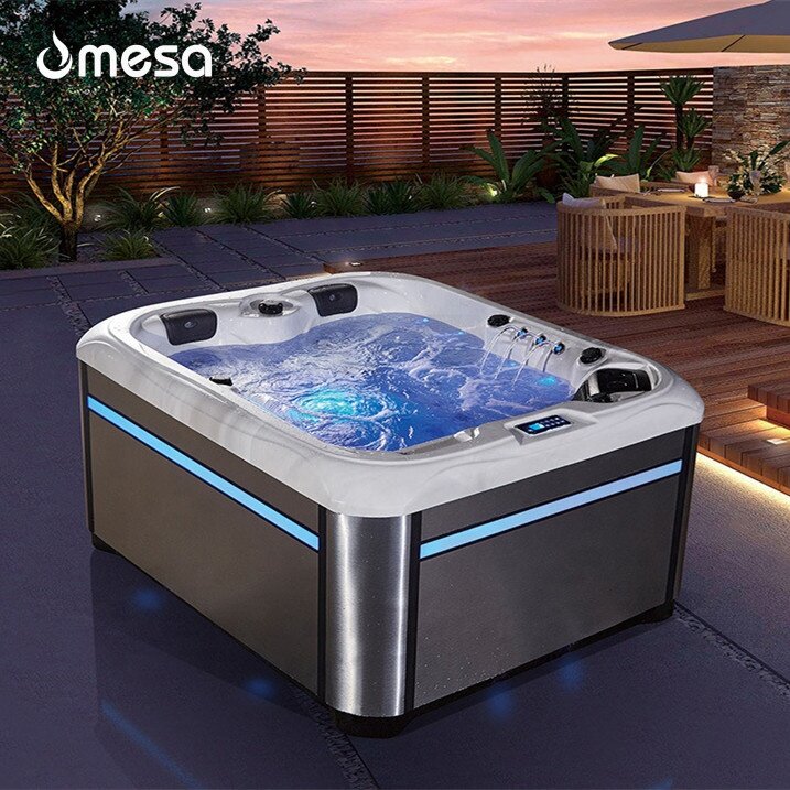 Hot Selling 2024 new cozy modern sexy combo massage outdoor spa hot tub with heater