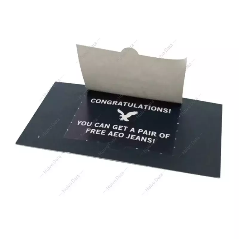 Customized product.Customized Theme Pull Tab Cards Print Paper Card Present Redeem Paper Card Printing