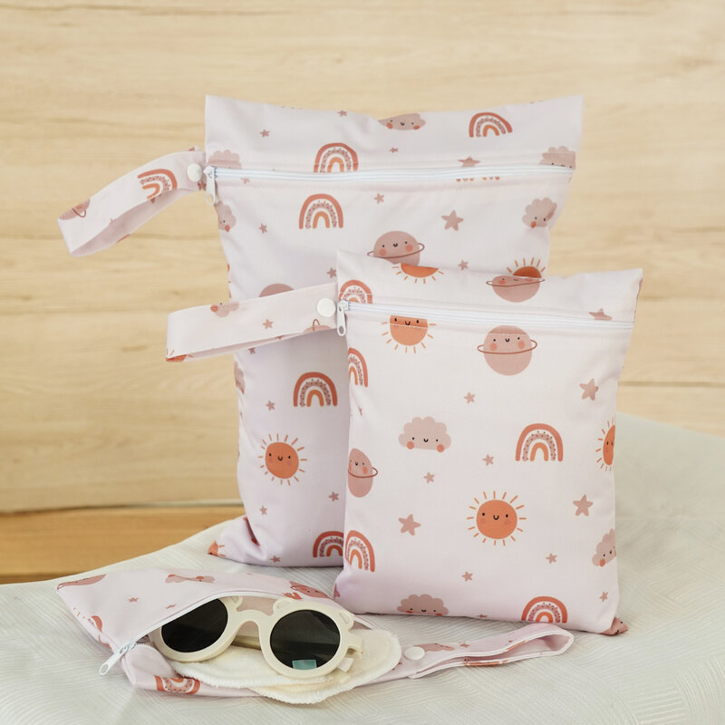 3 шт./набор, водонепроницаемый мешок для подгузников, милый Менструальный мешок для хранения для младенцев и мам, сумка для травления