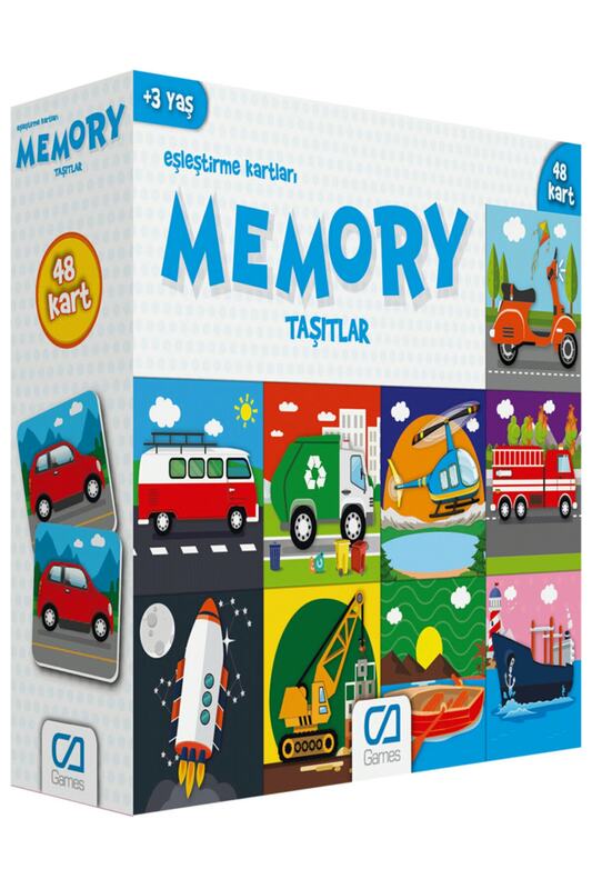 Memory Vehicles Matching Cards, Memory Improver for Children Play Set
