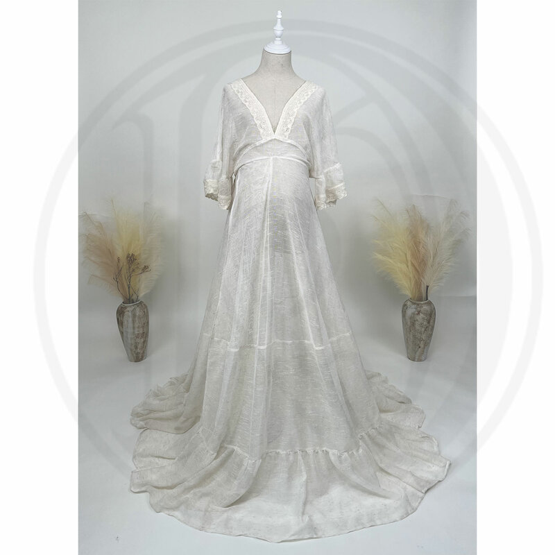 Женское платье для беременных Don & Judy, сексуальное Хлопковое платье с разрезом сбоку, свадебное платье для невесты, аксессуары для фотосъемки