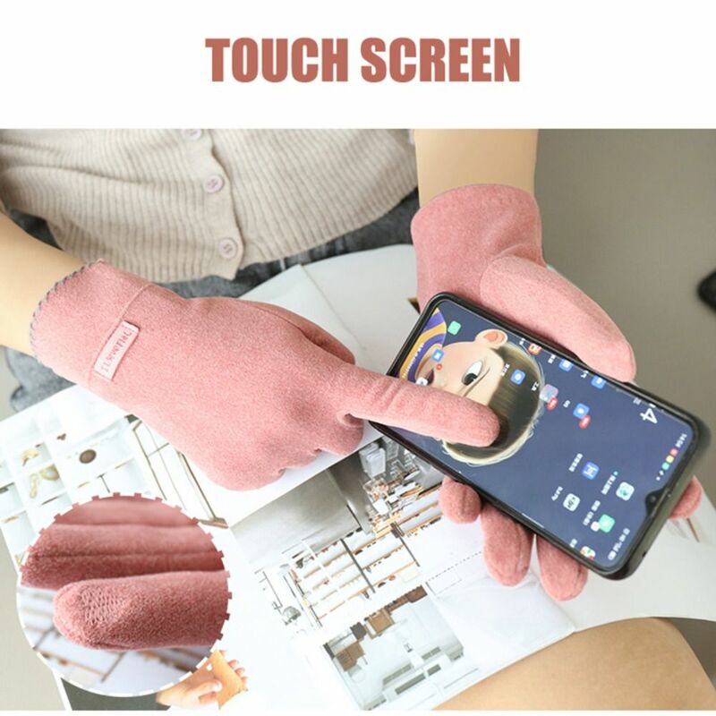 Touch Screen Lady Gloves New Women Fashion Winter Mittens Warm Grace Full Finger Glove