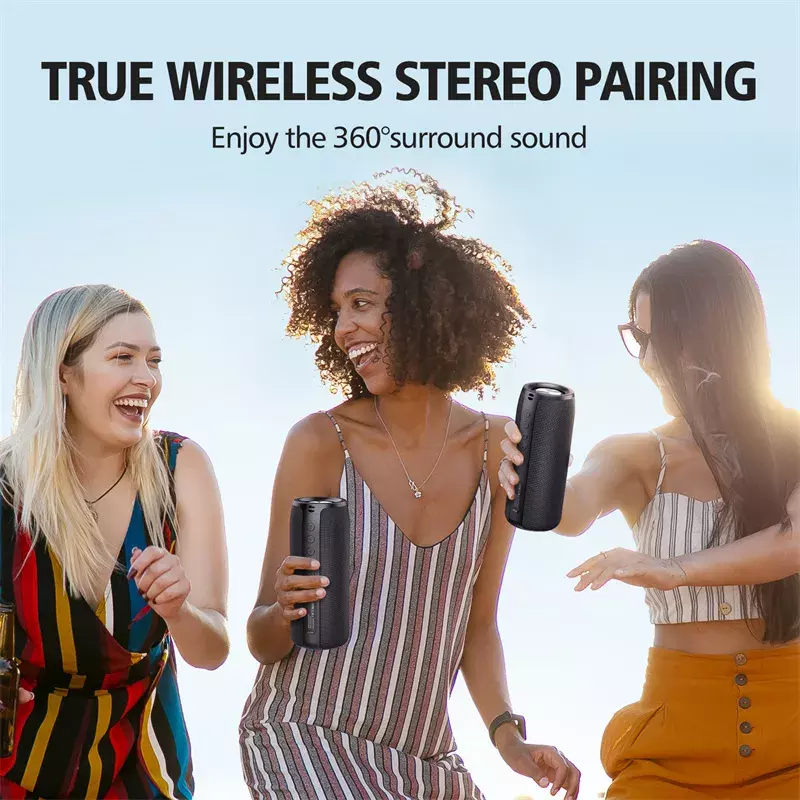Collezione AliExpress ZEALOT S51 potente altoparlante Bluetooth altoparlanti Wireless bassi Subwoofer supporto per cassa audio impermeabile TF, TWS, chiavetta USB