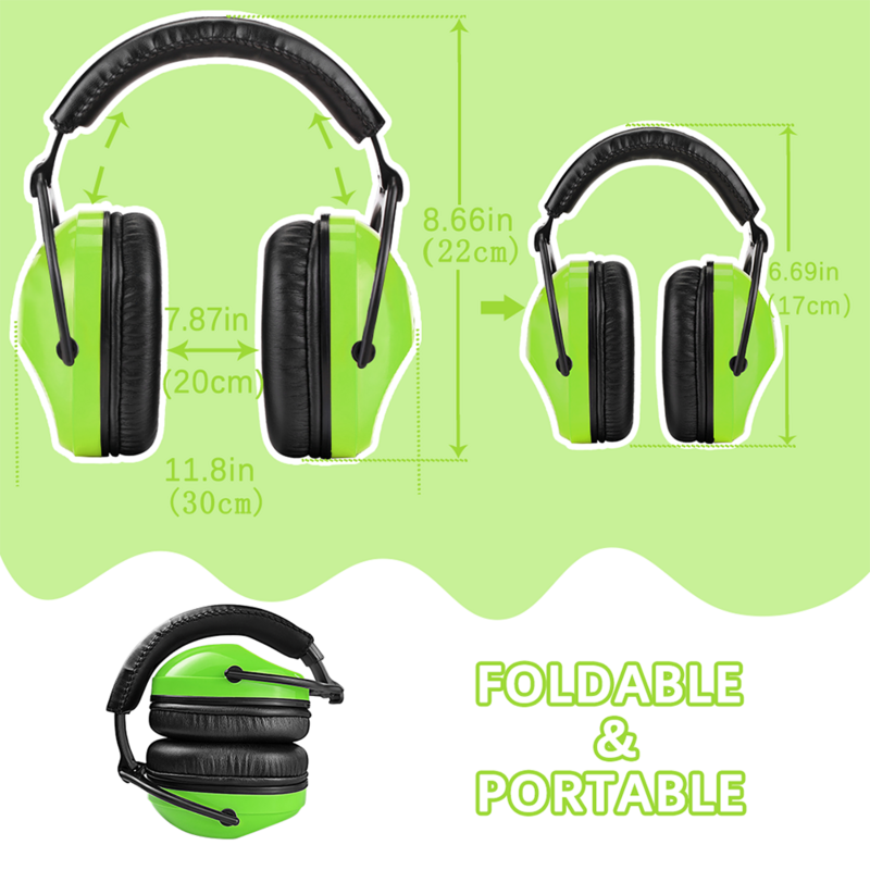 ZOHAN Kids Hearing Safety Protection Earmuffs Child Noise Canceling Earmuffs For Watching Fireworks Concerts Air Shows