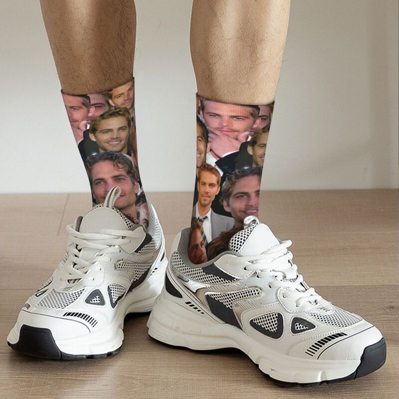 Paul Walker Photo Collage ผู้ใหญ่ถุงเท้า Unisex ถุงเท้าผู้ชายถุงเท้าผู้หญิง