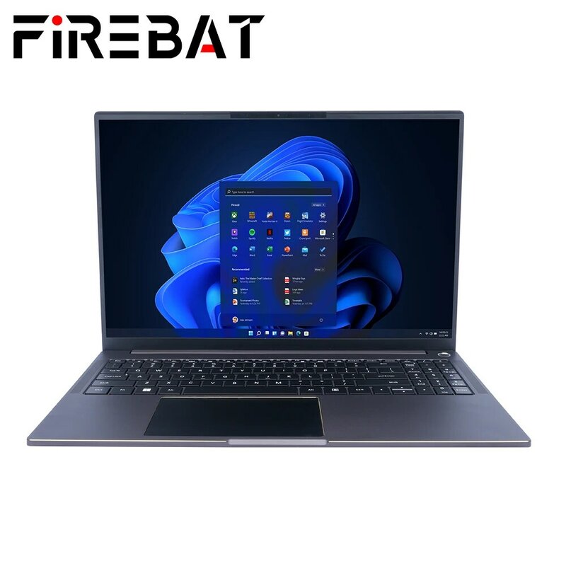 FIREBAT-Laptop Gaming Ultra Slim, 16 ", Ryzen 7, 8845HS, 2560x1600, DDR5, Wifi6, BT5.1, 120Hz, Notebooks Business, Novo