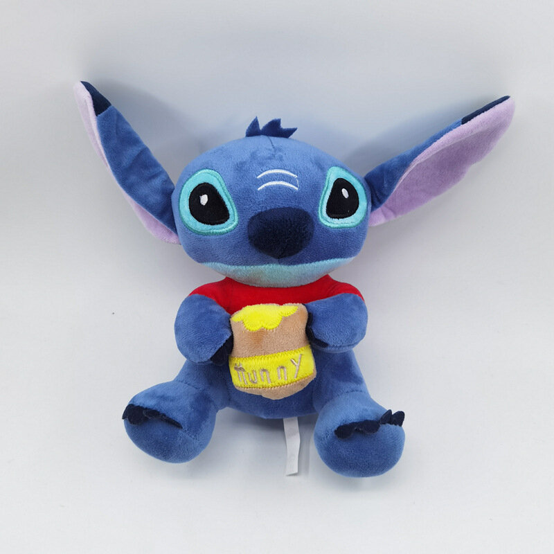 Disney-juguete de peluche de Lilo & Stitch para niños, almohada de coche de dibujos animados, suave, alivio del estrés, regalo de Navidad